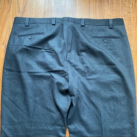Lauren Ralph Lauren Dress Pants Mens Size 44 Wool Charcoal Grey Trousers - Picture 6 of 14
